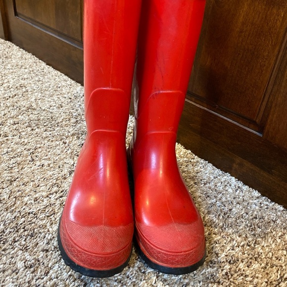 Lacrosse Red Rubber Rain Boots Size 5 - Picture 2 of 7